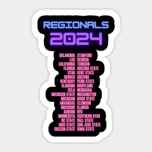 Regionals 2024 Shirt - All Teams Sticker